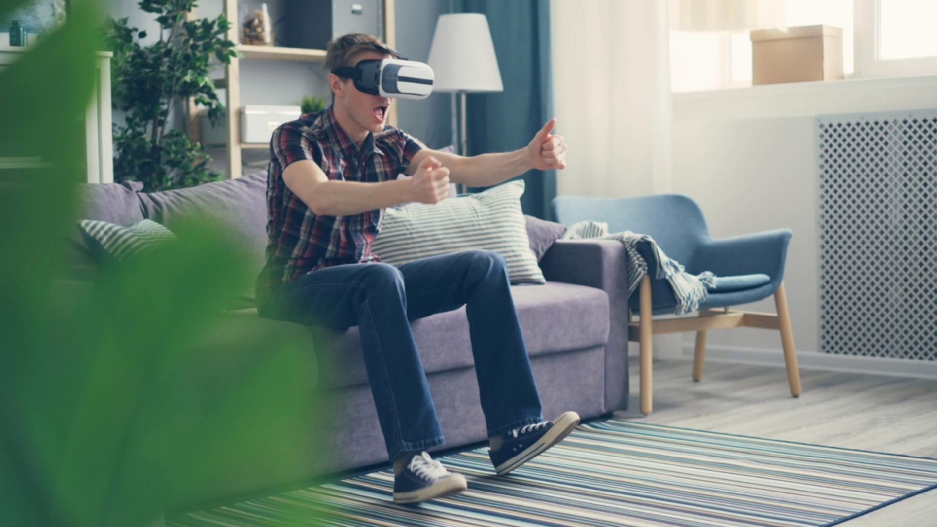 Augmented reality gaming environment with layered digital elements